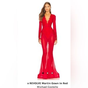 Michael Costello X Revolve Martin Gown in Red ❤️